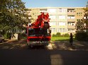 Einsatz BF Koeln Hoehenretter Koeln Stammheim Georg Beyerstr P029